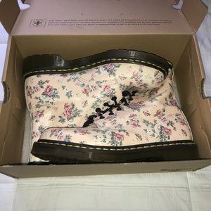 Floral/Pink Doc Martens